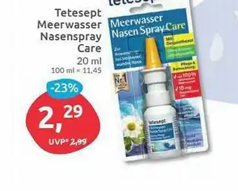 Budni Tetesept Meerwasser Nasenspray Care Angebot