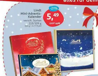 Budni Lindt Mini-adventskalender Angebot