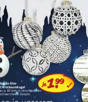 PicksRaus Große Glas-christbaumkugel Angebot