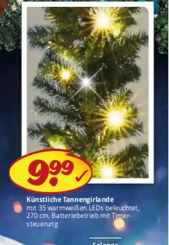 PicksRaus Künstliche Tannengirlande Angebot