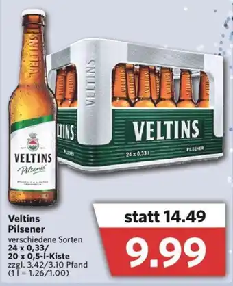 Combi Veltins Pilsener 24x0,33L / 20x0,5L Angebot