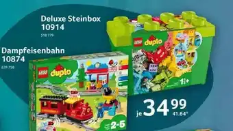 Selgros Lego Duplo Deluxe Steinbox 10914 Oder Dampfeisenbahn 10874 Angebot