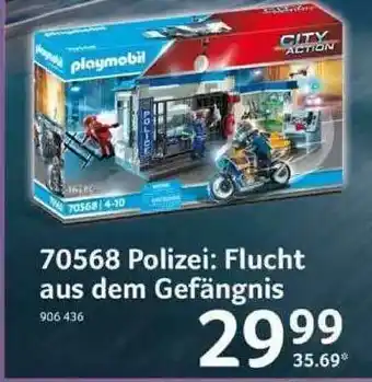 Selgros Playmobil 70568 Polizei: Flucht Aus Dem Gefängnis Angebot