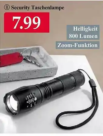 Woolworth Security Taschenlampe Angebot