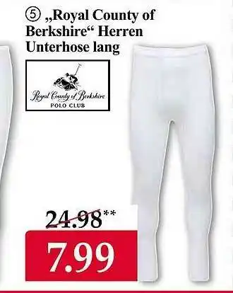 Woolworth „royal County Of Berkshire“ Herren Unterhose Lang Angebot