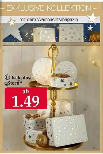 Woolworth Keksdose „stern“ Angebot