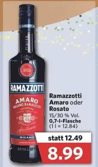 Combi Ramazzotti Amaro oder Rosato 0,7L Angebot