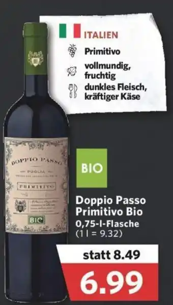 Combi Doppio Passo Primitivo Bio 0,75L Angebot