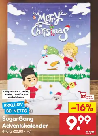 Netto Marken-Discount SugarGang Adventskalender Angebot