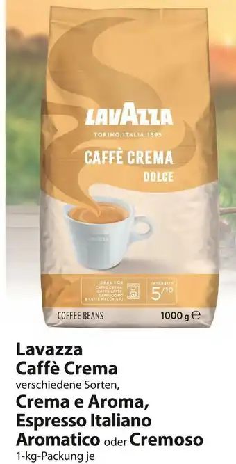 Famila Nord Ost Lavazza caffè crema, crema e aroma, espresso italiano aromatico oder cremoso Angebot