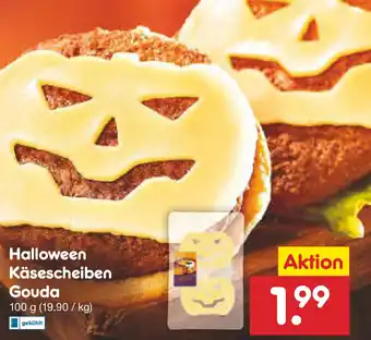 Netto Marken-Discount Halloween Käsescheiben Gouda Angebot