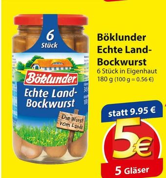 Famila Nord Ost Böklunder echte land-bockwurst Angebot
