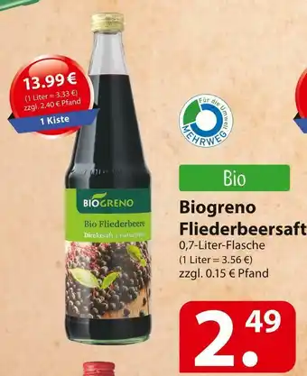 Famila Nord Ost Biogreno fliederbeersaft Angebot