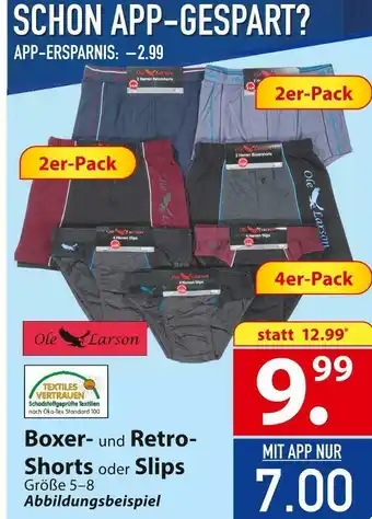 Famila Nord Ost Ole larson boxer- und retro-shorts oder slips Angebot