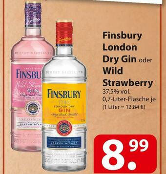 Famila Nord Ost Finsbury london dry gin oder wild strawberry Angebot