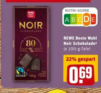 REWE Rewe beste wahl noir schokolade Angebot