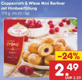 Netto Marken-Discount Coppenrath & Wiese Mini Berliner mit Himbeerfüllung Angebot
