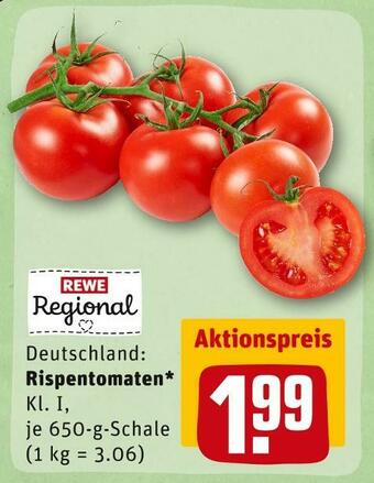 REWE Rewe regional rispentomaten Angebot