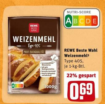 REWE Rewe beste wahl weizenmehl Angebot