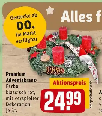 REWE Premium adventskranz Angebot