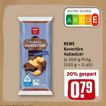 REWE Rewe beste wahl kuvertüre vollmilch Angebot