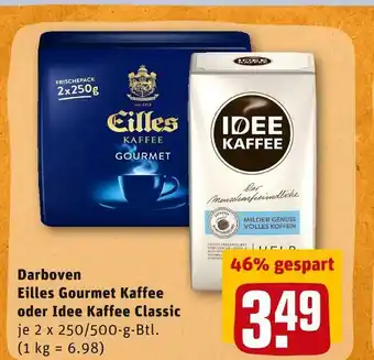 REWE Darboven eilles gourmet oder idee kaffee classic kaffee Angebot