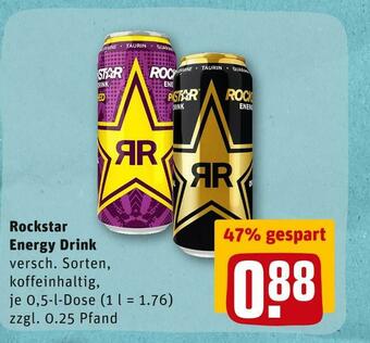 REWE Rockstar energy drink Angebot