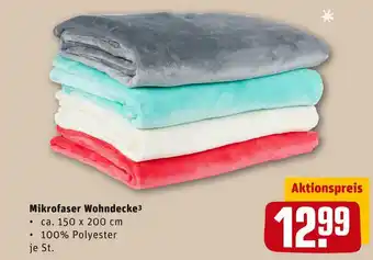 REWE Mikrofaser wohndecke Angebot