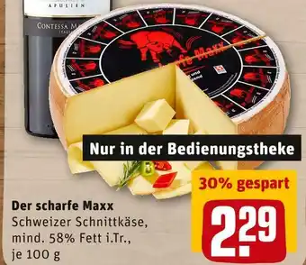 REWE Der scharfe maxx schnittkäse Angebot