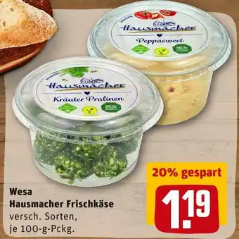 REWE Wesa hausmacher frischkäse Angebot