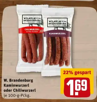 REWE W. brandenburg kaminwurzerl oder chiliwurzerl Angebot