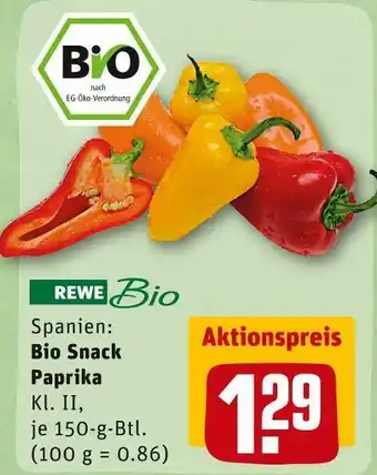 REWE Rewe bio bio snack paprika Angebot