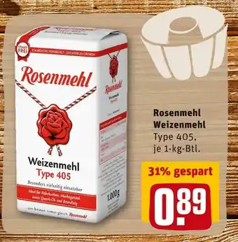 REWE Rosenmehl weizenmehl Angebot