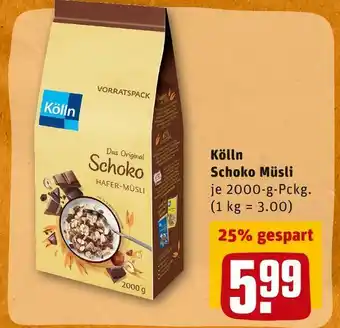 REWE Kölln schoko müsli Angebot