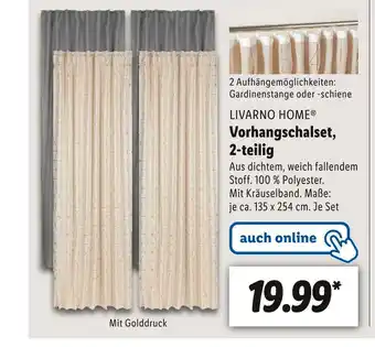 Lidl Livarno home vorhangschalset Angebot