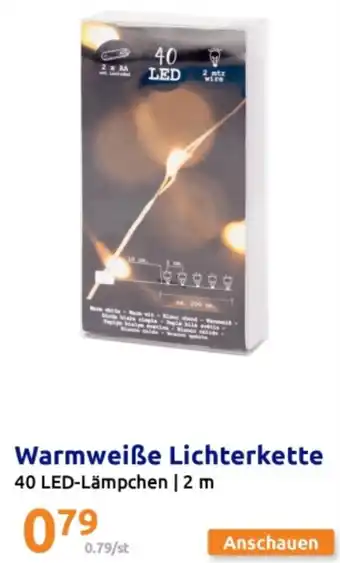 Action Warmweiße Lichterkette Angebot