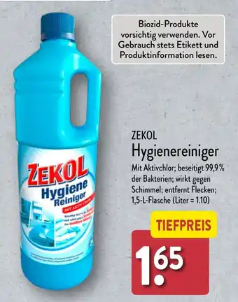 Aldi Nord ZEKOL Hygienereiniger Angebot