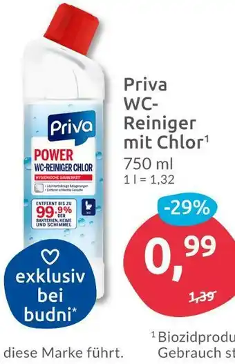 Budni Priva wc-reiniger mit chlor Angebot