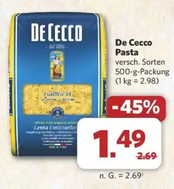 Combi De Cecco Pasta Angebot