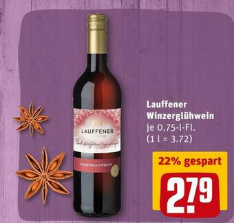 REWE Lauffener winzerglühwein Angebot