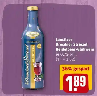 REWE Lausitzer dresdner striezel heidelbeer-glühwein Angebot