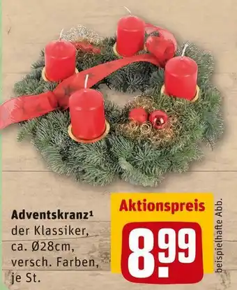 REWE Adventskranz Angebot