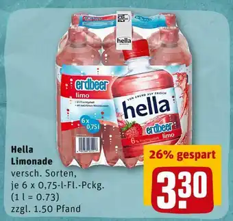 REWE Hella limonade Angebot