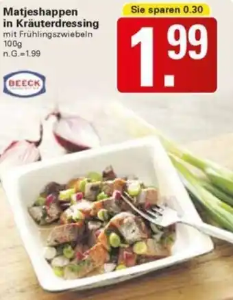 WEZ BEECK Matjeshappen in Kräuterdressing Angebot