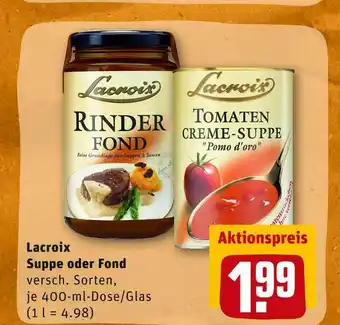 REWE Lacroix suppe oder fond Angebot