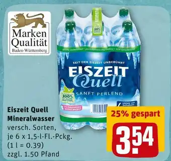 REWE Eiszeit quell mineralwasser Angebot