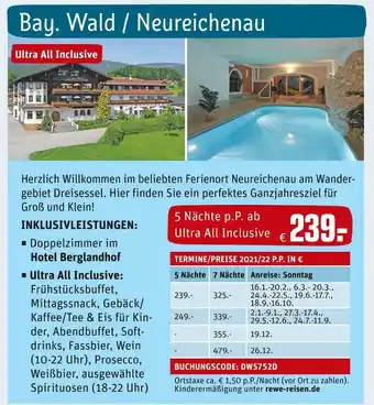 REWE Rewe reisen bay. wald / neureichenau Angebot