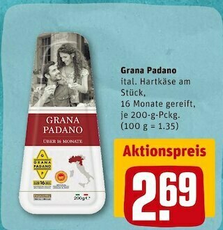 REWE Grana padano Angebot