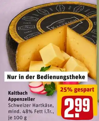 REWE Kaltbach appenzeller hartkäse Angebot