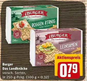 REWE Burger das landknäcke Angebot